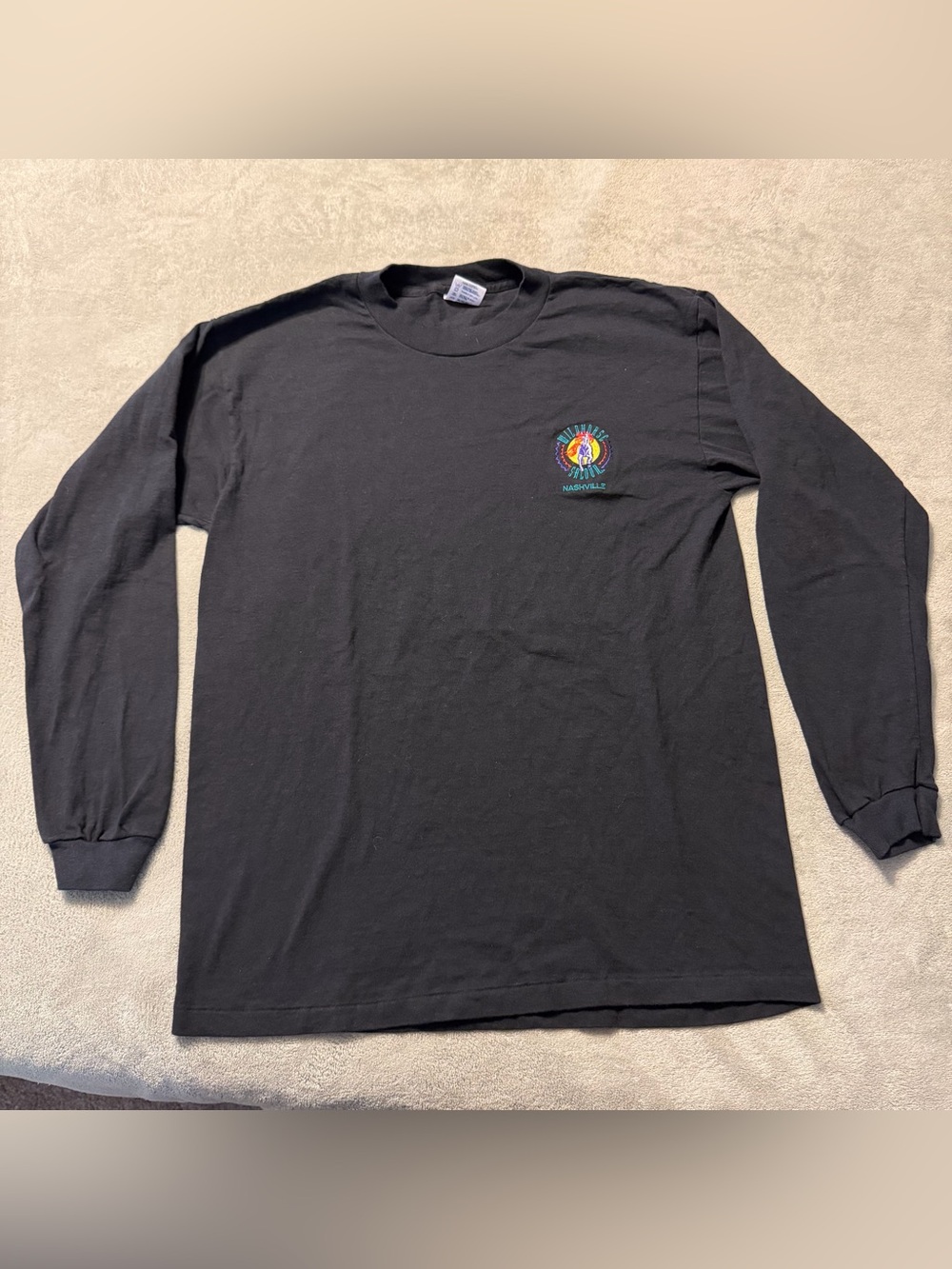 Vintage 90s Wild Horse Saloon Nashville Tennessee Bar Long Sleeve T-Shirt Size M